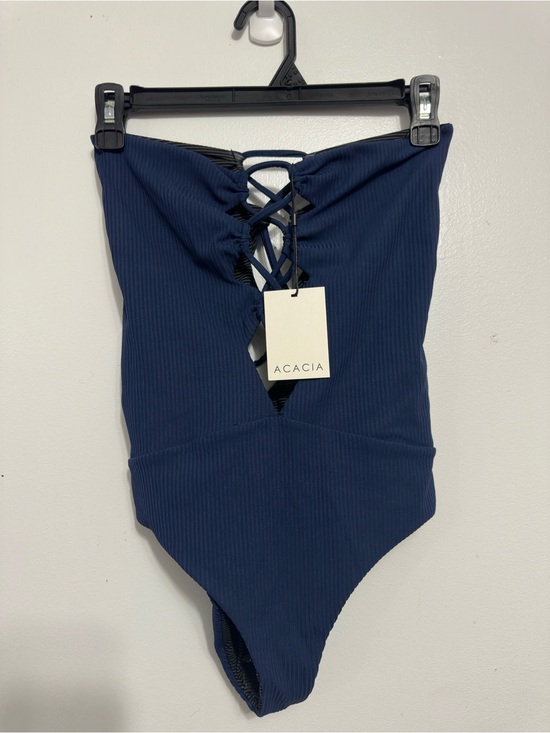 Acacia Other - ACACIA Blue Cut Out One Piece Swimsuit. Size M